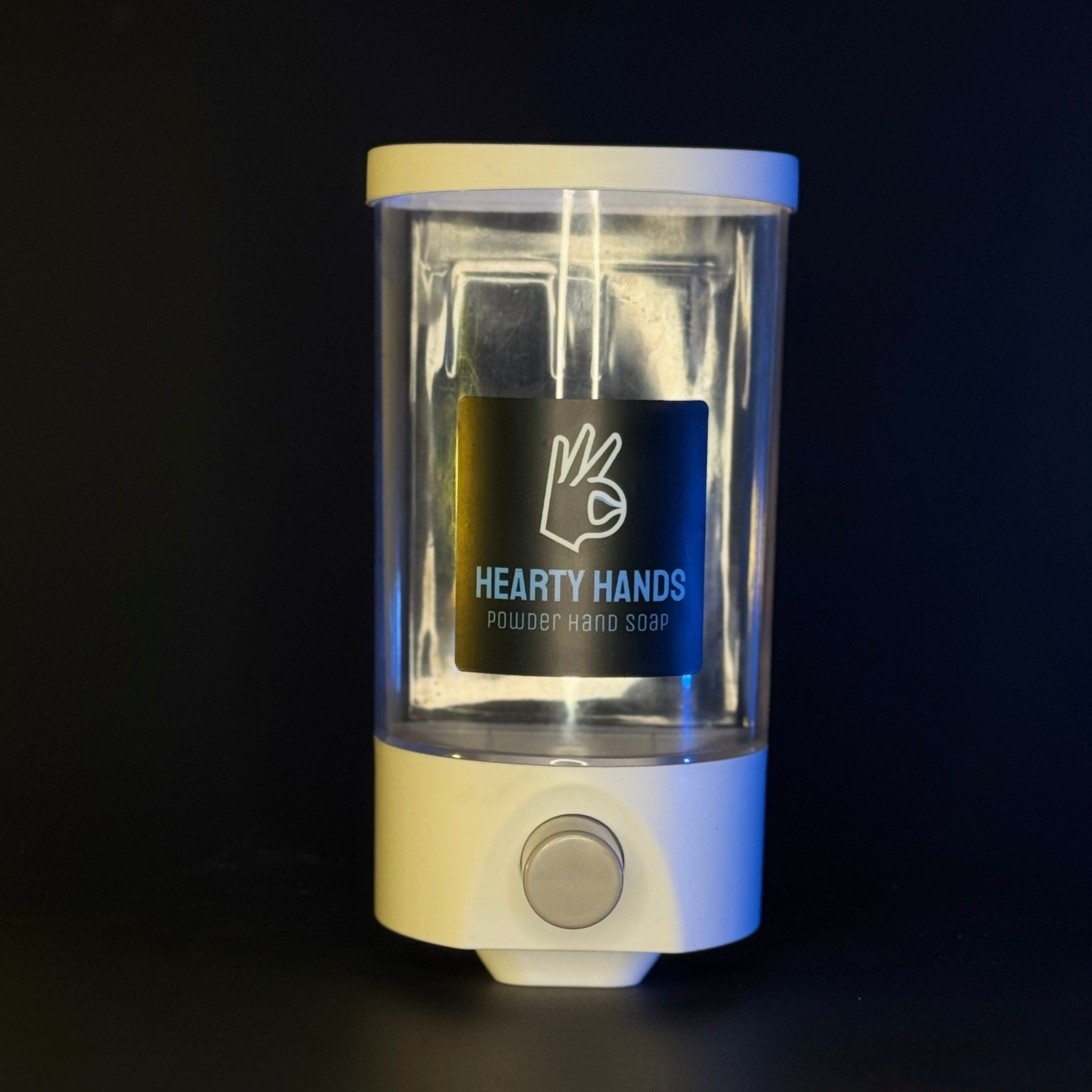 Hearty Hands Heavy-Duty Wall-Mounted Powder Hand Soap Dispenser