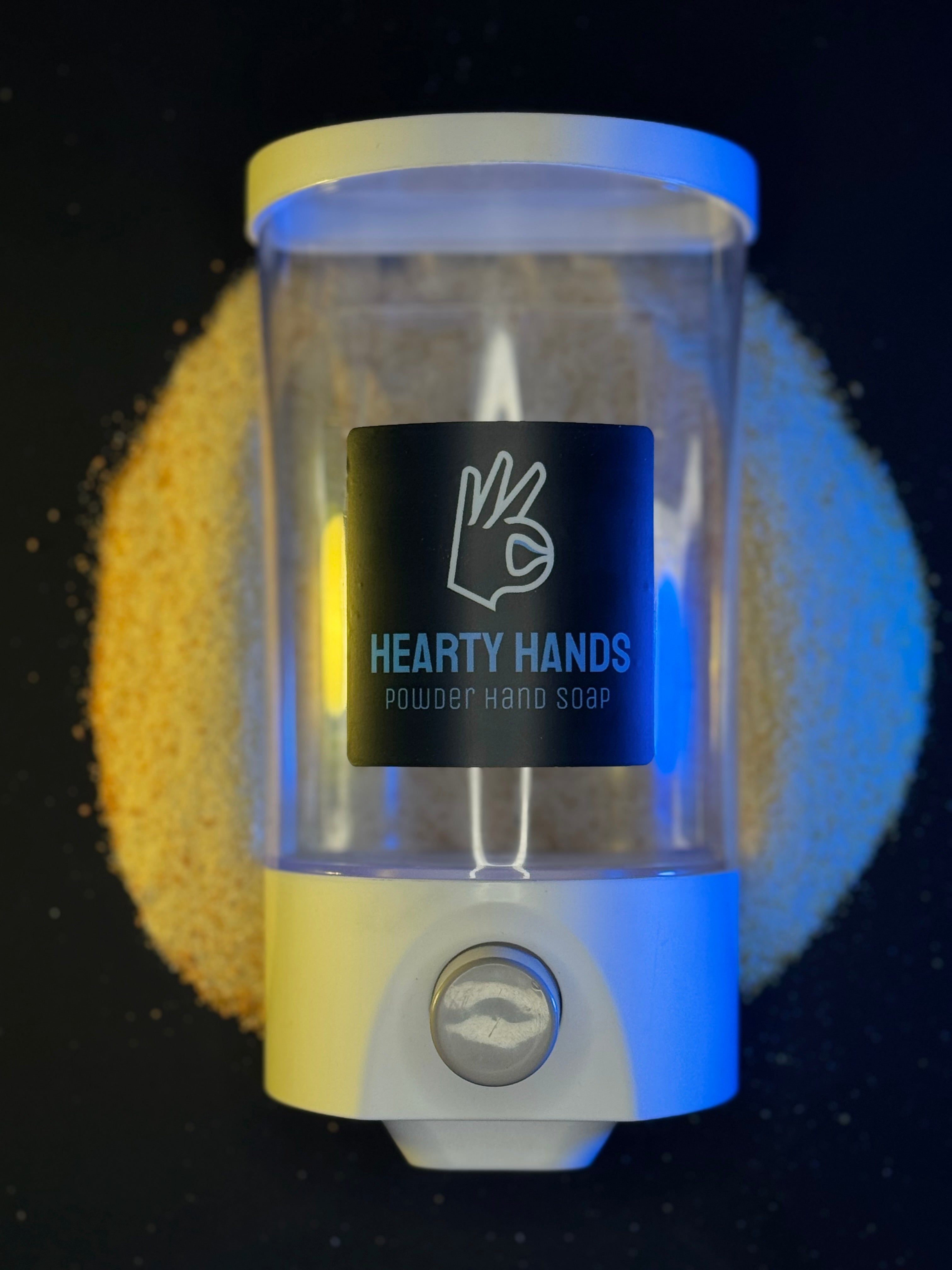 Hearty Hands Heavy-Duty Wall-Mounted Powder Hand Soap Dispenser